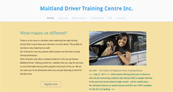 Desktop Screenshot of maitlanddrivertraining.com